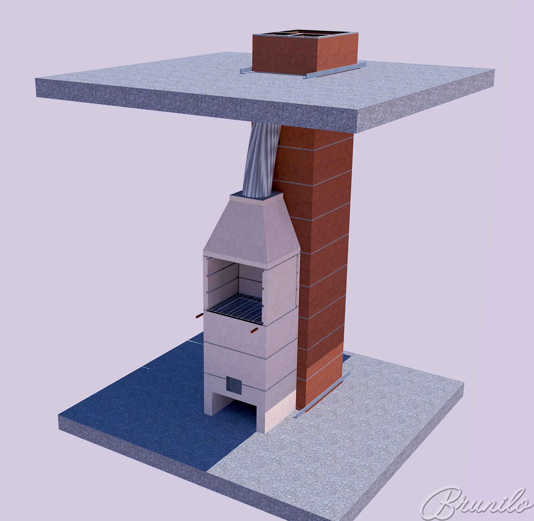 Projeto churrasqueira pre moldada 