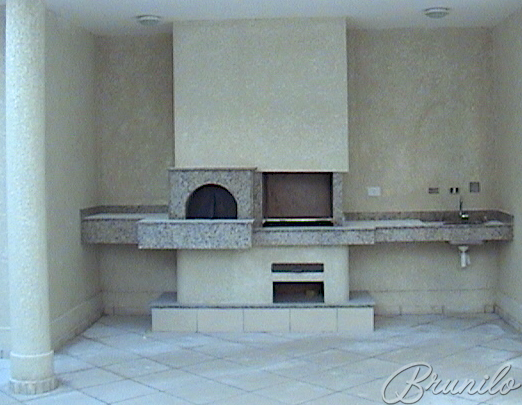 Churrasqueira e Forno a lenha integrados 