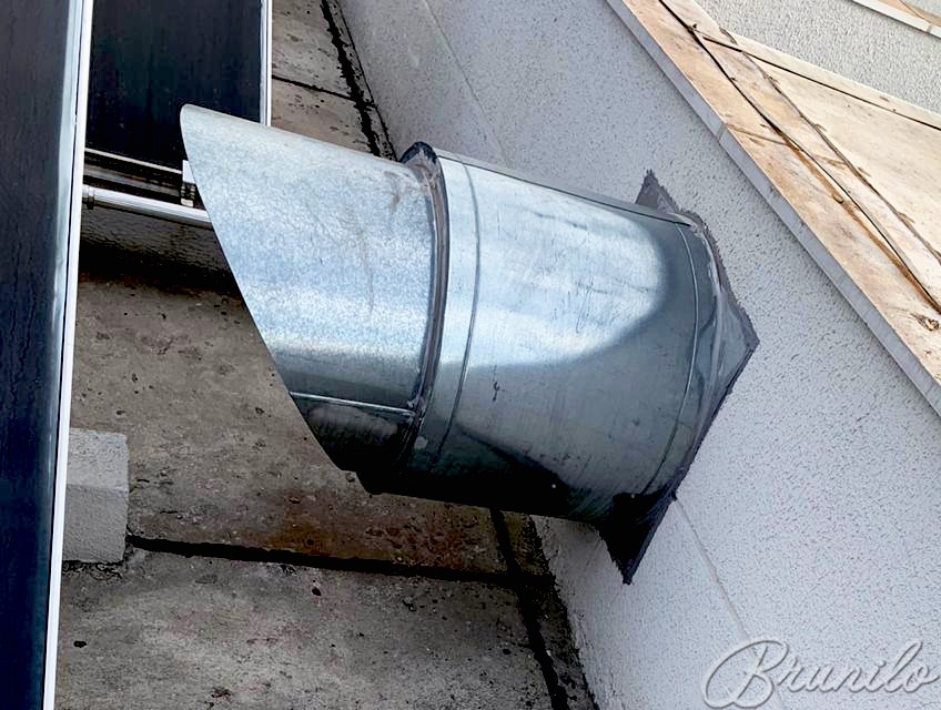 Saída exaustor axial 